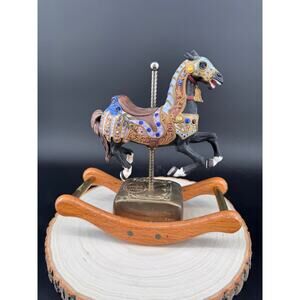 Tobin Fraley American Carousel Horse Music Box Limited Edition 3355/17500 Rocker